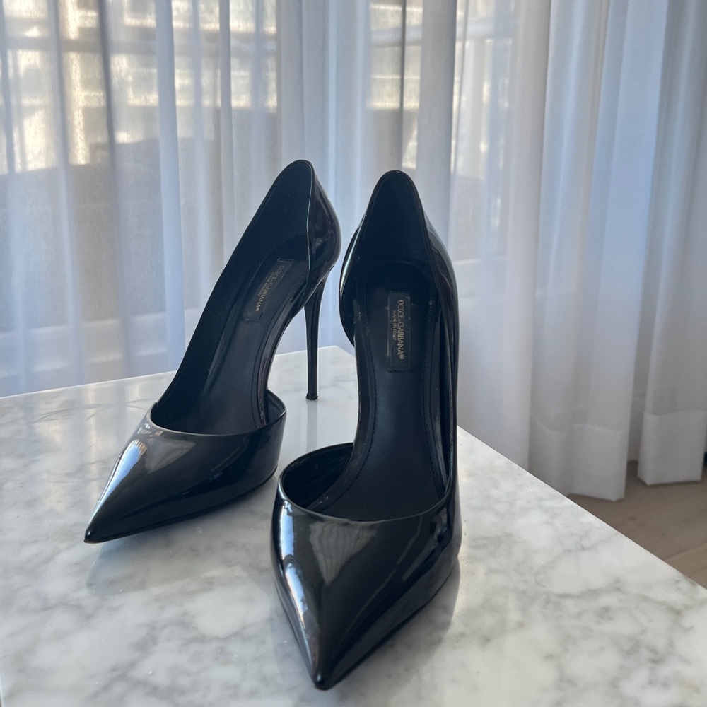 Dolce & Gabbana Patent Leather Pointy Heels